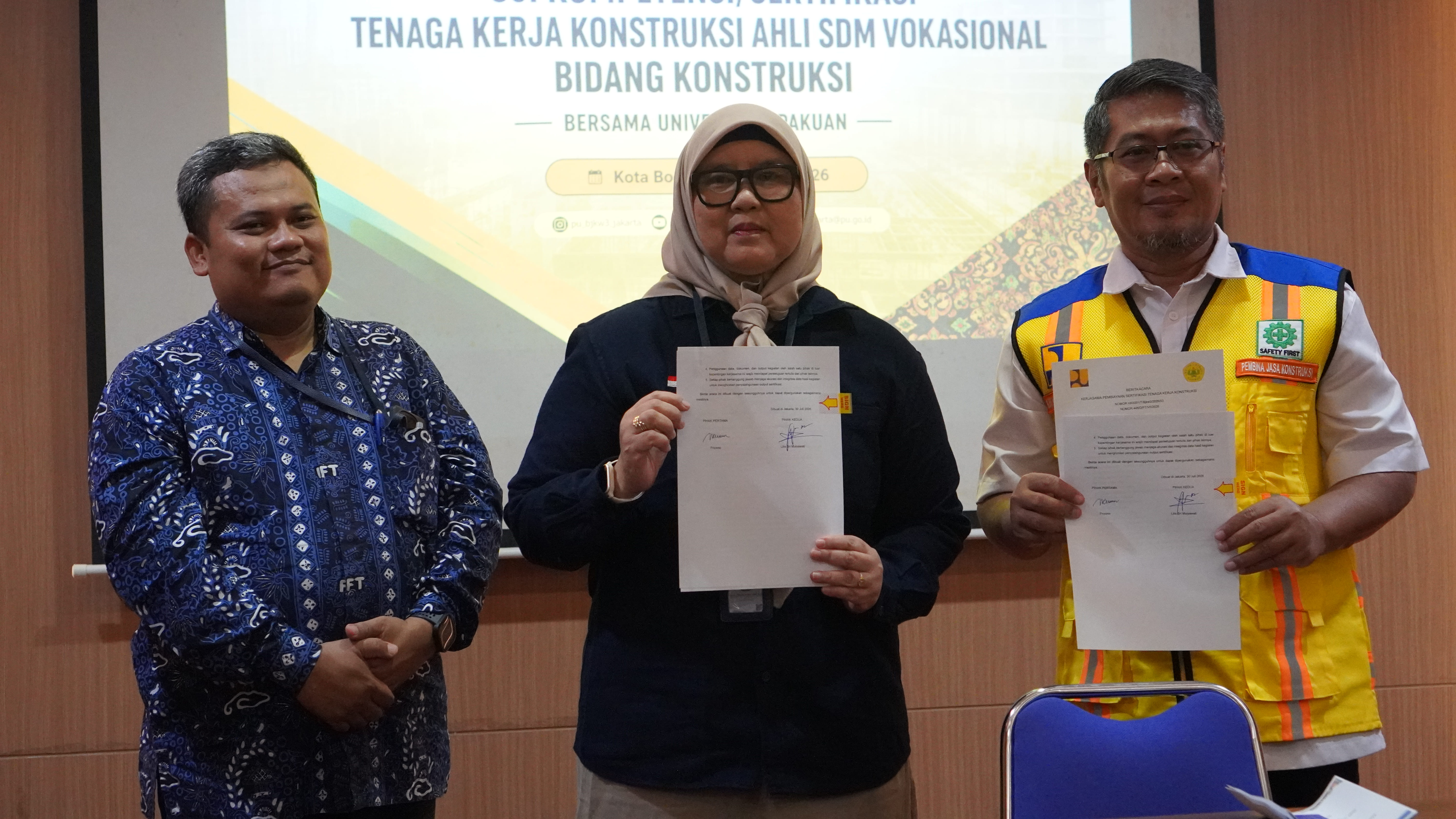 Prodi Teknik Sipil FT UNPAK Selenggarakan Uji Sertifikasi Tenaga Kerja Konstruksi bagi 50 Peserta